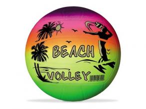 Beach Ball szivárvány színű röplabda 216mm - Felfújatlan  Mondo Toys