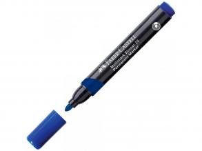 Faber-Castell: Permanent Marker kék alkoholos filctoll kerekített heggyel