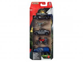Matchbox Jurassic World Dino Capture Team 5db-os kisautó szett - Mattel