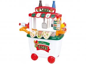 Gurulós taco party kocsi tároló funkcióval - Playgo