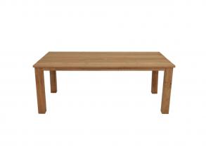 Lenardo asztal teak natur fából 160x90x75 cm