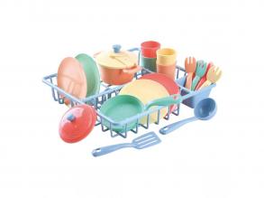 Játék edényszárító kiegészítőkkel, 23 db-os