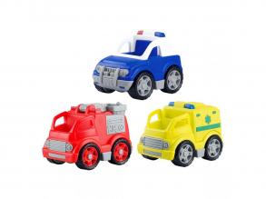 Bio alapú műanyagból készült vészhelyzeti járművek, 3 db-os szett