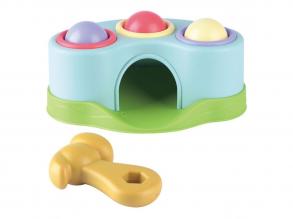 Bio alapú műanyagból készült kalapács játék golyókkal, 5 db-os