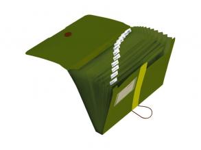 Herlitz easy orga to go GREEN zöld PP A4 rekeszes mappa