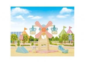 Sylvanian Families Bébi vidámpark szélmalommal és cicával