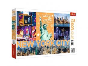 Neon Color Line: New York város 1000db-os puzzle - Trefl