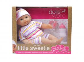 Baba, Little Sweerie, 30 cm, 16 féle hangot adó, alvós szemű baba, kiegészítőkkel