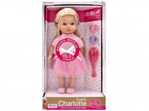 Magyarul beszélő Charlotte, rózsaszín ruhában