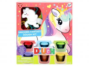 Playgo: Unikornis színes gyurma szett 6x56g