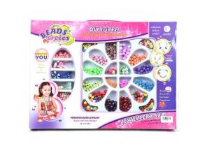Beads Series ékszerkészítő szett gyöngyökkel, medállal és hajcsattal