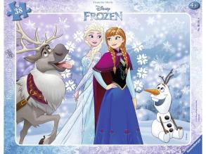 Jégvarázs Anna és Elsa 38 darabos puzzle