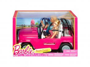 Barbie Strand terepjáró autó babákkal