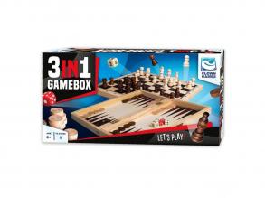 Clown Games 3In1 játék fa doboz