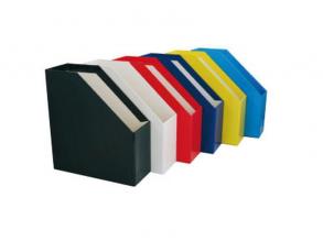 IRISOffice merevfalú 9cm karton kék iratpapucs