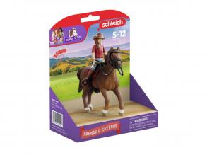 Schleich Lovasklub: Hannah & Cayenne kanca 42711