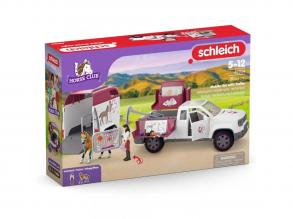 Schleich: Horse Club - Mobil állatorvos pótkocsival játékszett (42704)