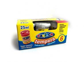 Fehér tempera tégelyben 6x35 gr - Carioca