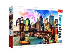 Crazy City: Macskák New Yorkban 1000 db-os puzzle - Trefl