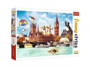Crazy City: Kutyák Londonban 1000 db-os puzzle - Trefl