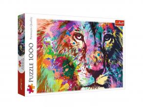 Színes oroszlán 1000 db-os puzzle - Trefl