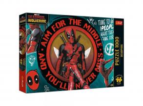 Deadpool Káosz, poén és katanák 1000 db-os Prémium plus quality puzzle - Trefl