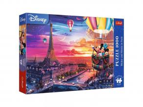 Mickey és Minnie Párizsban 1000 db-os Prémium plus quality puzzle - Trefl