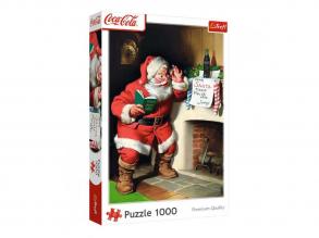 Karácsonyi retró puzzle: Coca Cola kandalló  1000 darabos