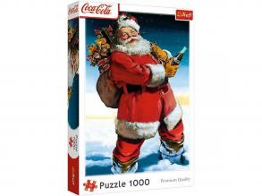 Coca-Cola - Mikulás ajándékokkal 1000 db-os puzzle - Trefl