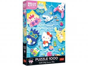 Hello Kitty és barátai 1000 db-os prémium plusz puzzle - Trefl