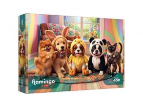 Flamingo by puzzle Öltöztethető háziállatok 400 db-os puzzle - Trefl