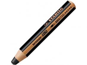 Stabilo Woody 3in1 színes ceruza fekete színben