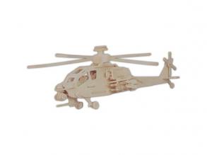 3D puzzle Apache helikopter (natúr)
