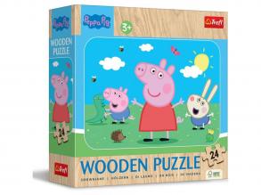 Peppa malac 24 db-os fa puzzle - Trefl
