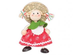 Rugós figura (magyar ruhás lány)
