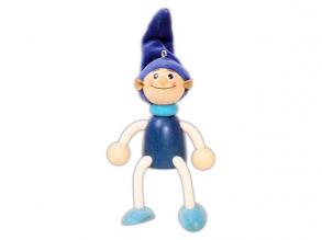 Rugós figura (manó-fiú, kék)
