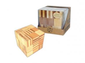 Logikai kígyókocka (nagy, bambusz)