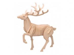 3D puzzle szarvas (natúr)