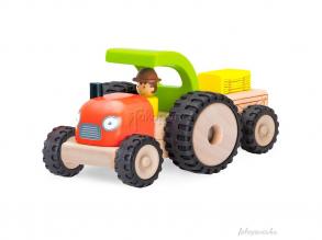 Játék traktor utánfutóval