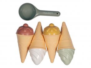 Little Dutch jégkrém-strandkészlet, 9 darabos.