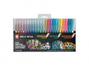 Színes zseléstoll szett, 24 darabos