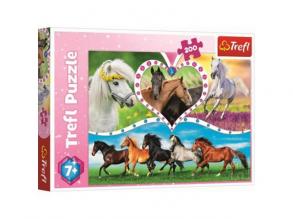 Gyönyörű lovak 200db-os puzzle - Trefl