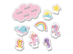 SES Fürdőszoba sziget egyszarvú, 20 x 20 x 4 cm