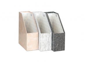 IRISOffice D merevfalú 9cm karton fekete mákos mintás iratpapucs