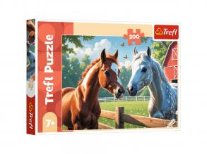 Lovak a tisztáson 200 db-os puzzle - Trefl