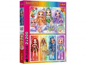 Rainbow High legjobb barátnők 2x200 db-os puzzle - Trefl