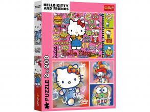 Hello Kitty és barátai 2x200-as puzzle - Trefl