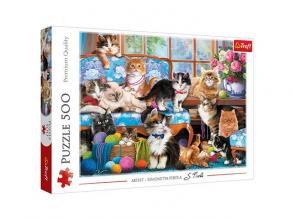 Macska család 500db-os puzzle - Trefl