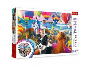 Hőlégballon fesztivál 1040db-os spirál puzzle - Trefl