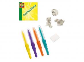 SES fúvó festőtollak  dinoszauruszok, 3 db.